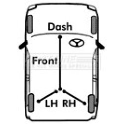 Handbrake Cable FIRST LINE FKB3490 OE Ref MR 128199 FIRST LINE