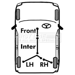 Handbrake Cable FIRST LINE FKB3773 OE Ref 93868405 FIRST LINE