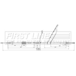 Handbrake Cable FIRST LINE FKB3897 OE Ref 2036157 FIRST LINE