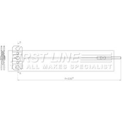 Handbrake Cable FIRST LINE FKB3901 OE Ref 36402 1HD0A FIRST LINE