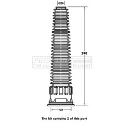 Shock Absorber Dust Cover Kit FIRST LINE FPK7070 OE Ref 77 00 822 909