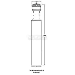 Shock Absorber Dust Cover Kit FIRST LINE FPK7106 OE Ref 4875052090