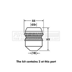 Shock Absorber Dust Cover Kit FIRST LINE FPK7119 OE Ref 90468644