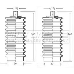 Steering Rack Boot FIRST LINE FSG3011
