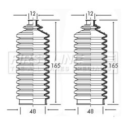Steering Rack Boot FIRST LINE FSG3020
