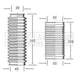 Steering Rack Boot FIRST LINE FSG3021