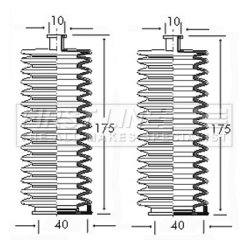 Steering Rack Boot FIRST LINE FSG3025