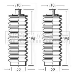 Steering Rack Boot FIRST LINE FSG3028