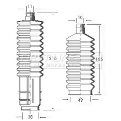 Steering Rack Boot FIRST LINE FSG3032