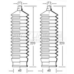 Steering Rack Boot FIRST LINE FSG3040 OE Ref 1610365
