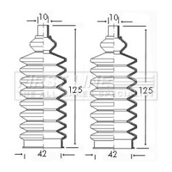 Steering Rack Boot FIRST LINE FSG3043
