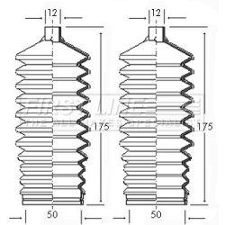 Steering Rack Boot FIRST LINE FSG3050