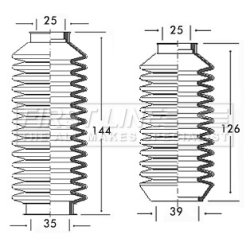 Steering Rack Boot FIRST LINE FSG3074 OE Ref 171419832A