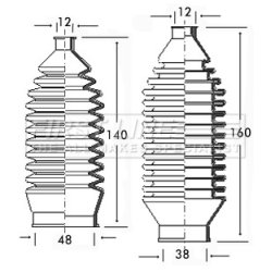 Steering Rack Boot FIRST LINE FSG3079