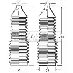Steering Rack Boot FIRST LINE FSG3098