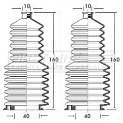 Steering Rack Boot FIRST LINE FSG3103