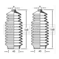 Steering Rack Boot FIRST LINE FSG3118