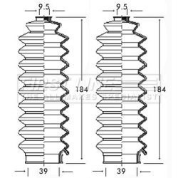 Steering Rack Boot FIRST LINE FSG3125