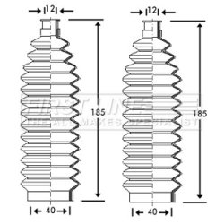 Steering Rack Boot FIRST LINE FSG3128