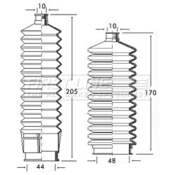 Steering Rack Boot FIRST LINE FSG3129