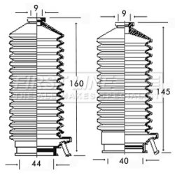 Steering Rack Boot FIRST LINE FSG3135