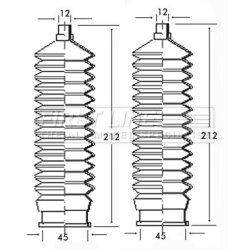 Steering Rack Boot FIRST LINE FSG3139 OE Ref B455-32-125