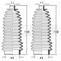 Steering Rack Boot FIRST LINE FSG3146