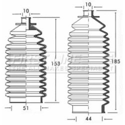 Steering Rack Boot FIRST LINE FSG3150