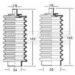 Steering Rack Boot FIRST LINE FSG3156