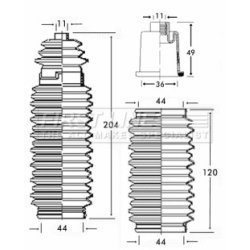 Steering Rack Boot FIRST LINE FSG3164