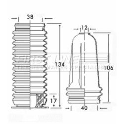 Steering Rack Boot FIRST LINE FSG3167 OE Ref 9451076780