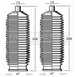 Steering Rack Boot FIRST LINE FSG3176
