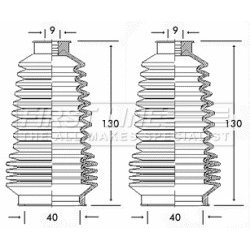 Steering Rack Boot FIRST LINE FSG3185