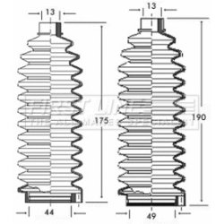 Steering Rack Boot FIRST LINE FSG3186