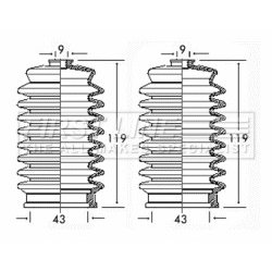 Steering Rack Boot FIRST LINE FSG3194