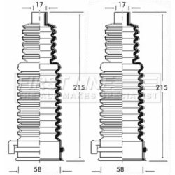 Steering Rack Boot FIRST LINE FSG3195 OE Ref 3904122