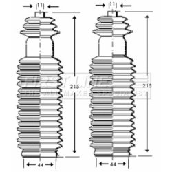 Steering Rack Boot FIRST LINE FSG3200 OE Ref 406637