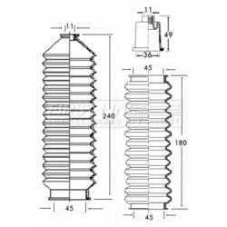 Steering Rack Boot FIRST LINE FSG3201
