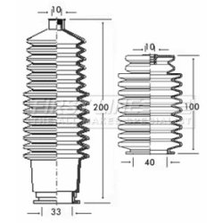 Steering Rack Boot FIRST LINE FSG3205