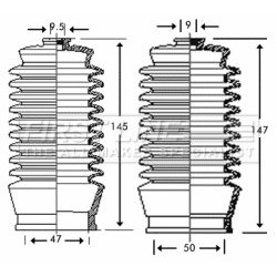 Steering Rack Boot FIRST LINE FSG3207