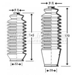 Steering Rack Boot FIRST LINE FSG3208