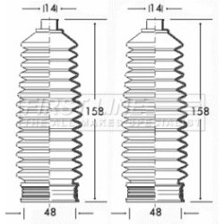 Steering Rack Boot FIRST LINE FSG3213