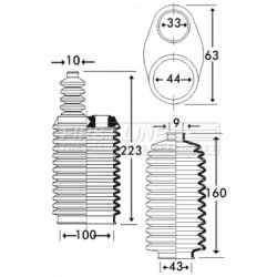 Steering Rack Boot FIRST LINE FSG3218