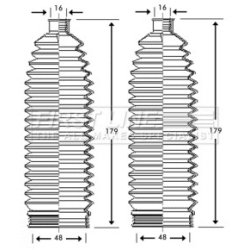 Steering Rack Boot FIRST LINE FSG3219 OE Ref 1J0422831B