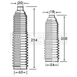 Steering Rack Boot FIRST LINE FSG3220