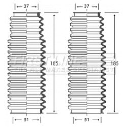 Steering Rack Boot FIRST LINE FSG3222 OE Ref 32211139786
