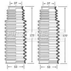 Steering Rack Boot FIRST LINE FSG3223 OE Ref 32 13 1 092 876 S1
