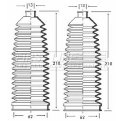 Steering Rack Boot FIRST LINE FSG3227 OE Ref 9404066418