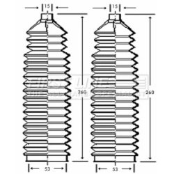 Steering Rack Boot FIRST LINE FSG3229