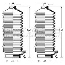 Steering Rack Boot FIRST LINE FSG3239